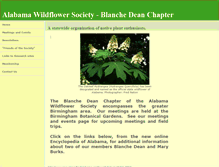 Tablet Screenshot of alabamawildflower.org